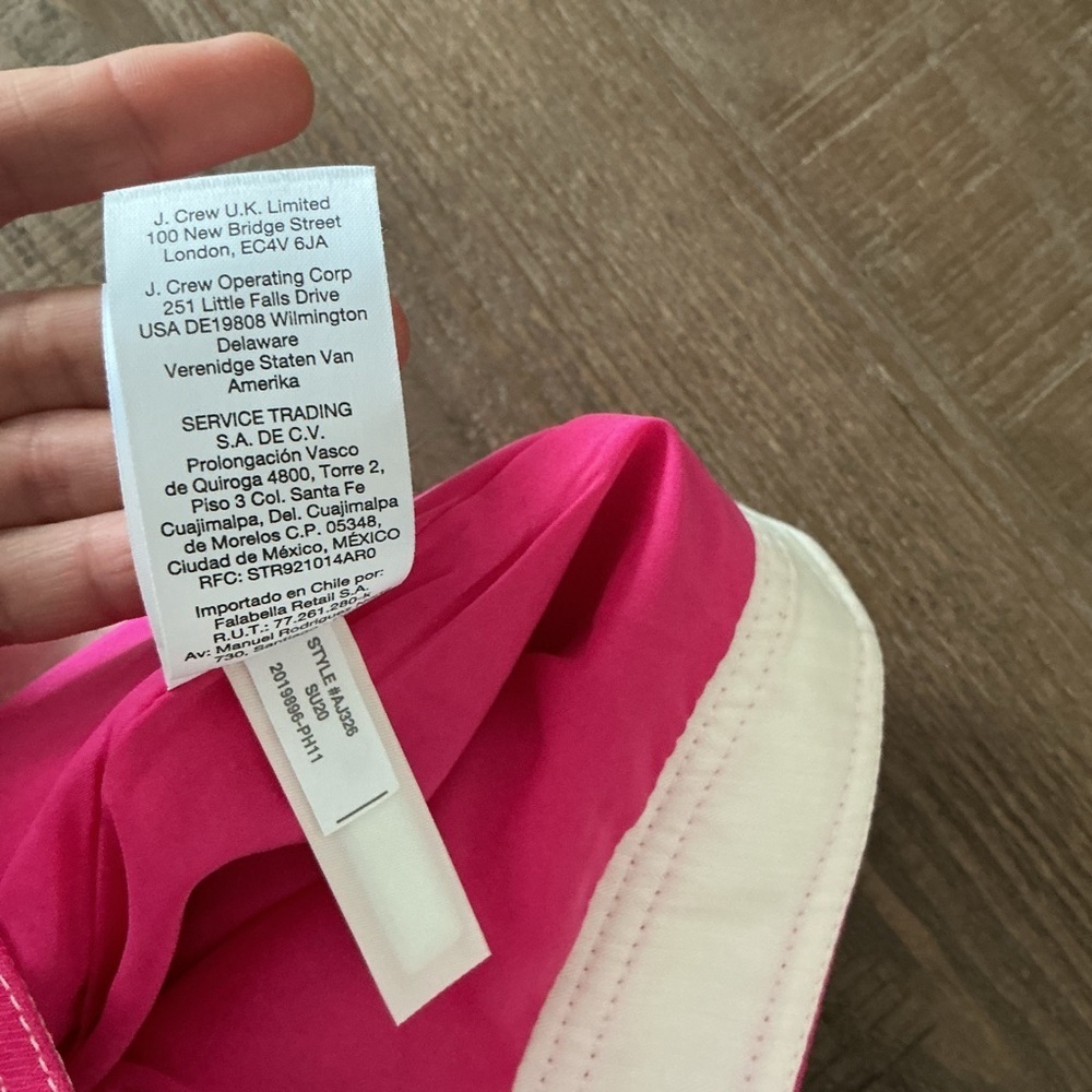 J.Crew Women’s Peyton Sailor Crop Pant Bright Pink Stretch Linen Size 6 - Picture 4 of 11